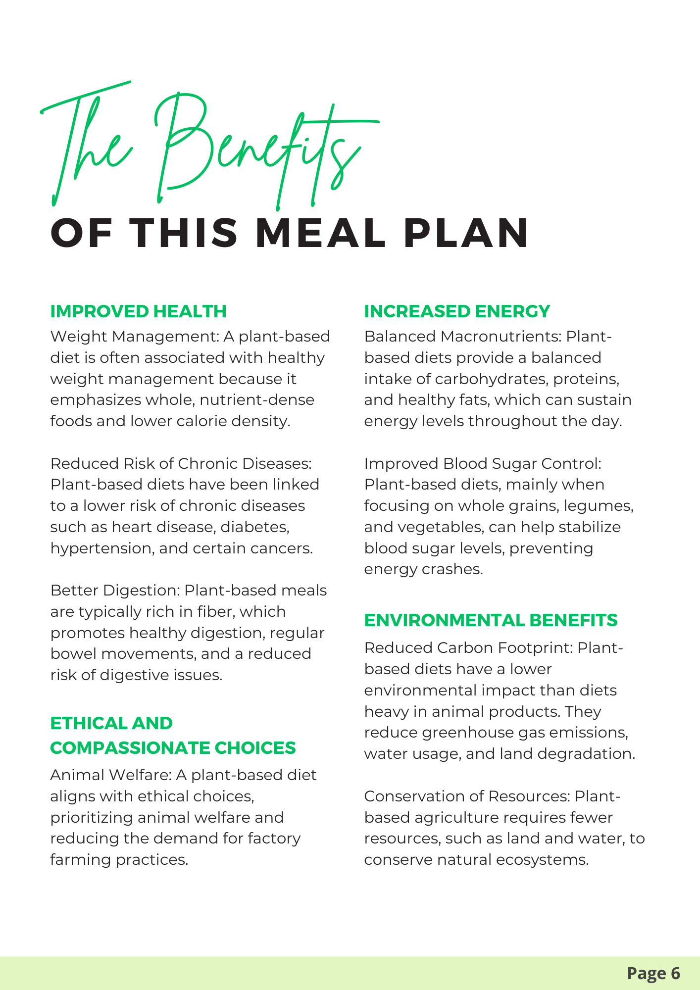 3 Week Plant-Based Meal Plan